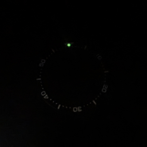 Insertion de lunette plate en aluminium de 38x31.5mm, perles lumineuses vertes adaptées à la SKX007 <span class=keywords><strong>SKX009</strong></span> NH35/36 montre de plongée à mouvement automatique pour hommes - Product Image 6
