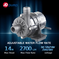 JDPUMP WP-DC56 DC12/18/24/36V Booster Mini tanpa suara mesin cuci mobil pompa tekanan listrik untuk motor atau mobil pompa air