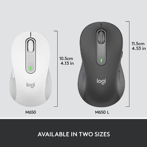 Ratón inalámbrico izquierdo <span class=keywords><strong>Logitech</strong></span> Signature <span class=keywords><strong>M650</strong></span> L para manos izquierdas de gran tamaño, clics silenciosos - Product Image 2