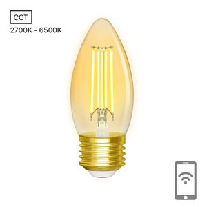 หลอดไฟอัจฉริยะแบบไวด์ฟิลามেนต์ E27 รองรับ Wi-Fi ปรับความสว่างได้ ใช้งานร่วมกับผู้ช่วยเสียง เหมาะสำหรับไฟสร้างบรรยากาศ - Product Image 2