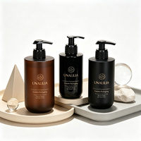 Bouteilles en plastique PET personnalisées de 250 ml, 300 ml, 500 ml en forme de U avec pompe pour lotion, shampoing, gel douche, savon pour les mains et emballages de soins de la peau