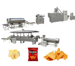 Mesin Pengolah Makanan Otomatis Industri untuk Keripik Jagung Doritos Tortilla Goreng Sekrup Ganda, Lini Produksi Ekstruder - Product Image 1