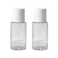 Botella de Plástico PET Cilíndrica para Cosméticos y Cuidado de la Piel, con Tapa Transparente y Cierre de Rosca, Fabricada en China, Personalizable (OEM/ODM)