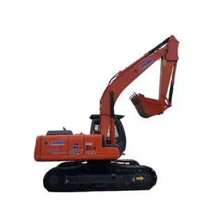 Second hand powerful isuzu engine Hitachi ZX200 fully imported from Japan 20 ton hydraulic excavator