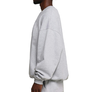 เสื้อสเวตเชิ้ตคอกลมผ้าฝ้ายหนาน้ำหนักมากสำหรับผู้ชาย - เสื้อฮู้ดดี้โอเวอร์ไซส์พิมพ์ลายดิจิทัลสำหรับฤดูใบไม้ร่วงพร้อมดีไซน์แบบกำหนดเอง - Product Image 5