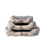 Lit pour chien et chat en tissu chinois traditionnel, résistant à la saleté, trois tailles, fond antidérapant, tissu en peluche, maison pour animaux de petite taille