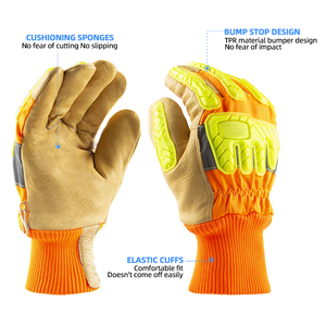 قفازات مخصصة للبيع بالجملة من المصنع قفازات إنقاذ للعمل مقاومة للقطع ومقاومة للصدمات - Product Image 6