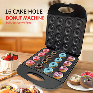 Máquina Comercial Multifunción para Desayunos - Máquina para <span class=keywords><strong>Donuts</strong></span> y Pasteles de 16 Cavidades, Empaque Personalizado, 110V/220V - Product Image 1