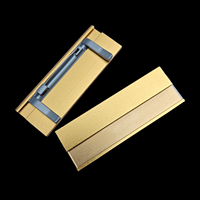 Badges nominatifs en aluminium vierges personnalisables en gros avec impression UV et galvanoplastie, style tendance pour usage DIY