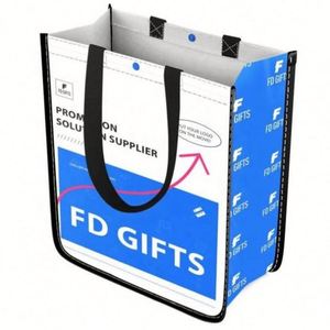 ถุงช้อปปิ้งแบบพับได้ ผลิตจากผ้า PP เคลือบอย่างดี รักษ์โลก ใช้ซ้ำได้ - Product Image 1