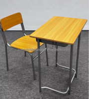 Bureau et chaise d'école bon marché pour un seul étudiant, table et chaise pour salle de classe, ensemble de bureau pour l'école primaire, mobilier scolaire