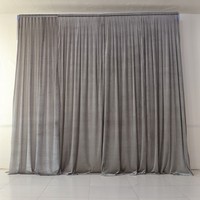 Cortina de Fondo de Satén Rosa Polvoriento, Resistente a las Arrugas, para Decoración de Bodas, Fiestas, Eventos y Cabinas de Fotos