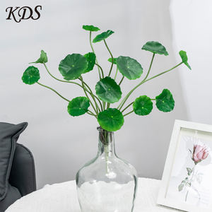 أوراق شجر بيغونيا الخضراء ، تُحاكي أوراق الشجر ، تُزين بالجملة ، تُثبت على الحائط ، أوراق لوتس صغيرة - Product Image 5