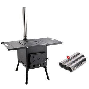 OEM al aire libre plegable de acero inoxidable barbacoa parrillas portátil Picnic madera carbón Faggot estufa de Camping - Product Image 1