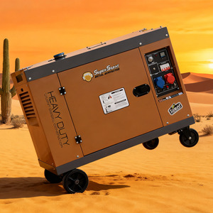 เครื่องกำเนิดไฟฟ้าดีเซลแบบปิด 10KW 12KW 1/3 เฟส ATS สตาร์ทไฟฟ้าแบบเงียบ 380V/220V 50Hz ไดนาโมทองแดง 100% แบบตู้คอนเทนเนอร์ - Product Image 4