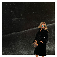 Fabrik Großhandel Luxus PU Bonded Heavy Weight Kunst pelz Stoff für Winter mode Mantel Achsel zucken Polyester PU Bonded Fur Stoff
