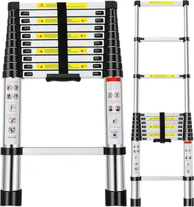 4.4M 5M 6M Opvouwbare Opstapladder Aluminium Telescopische Verlenging Aluminium Ladder