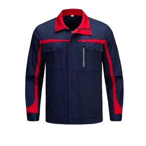 Yeni moda iş giysisi ceket ve pantolon nefes iş elbiseleri erkekler için dayanıklı iş üniformaları özel LOGO boyutu - Product Image 5
