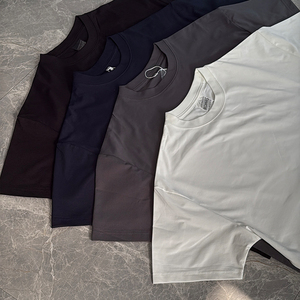 เสื้อยืดผู้ชายผ้าถัก 190 กรัม โพลีเอสเตอร์ 100% แห้งเร็ว รับผลิตตามแบบ สีพื้น ระบายอากาศดี ไม่เป็นขุย แขนสั้น ขายส่ง - Product Image 2