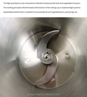 Commerciële Knoflookblender Fruit Groente Crusher Vleesmolen Chili Gember