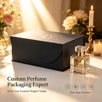 Flacon de parfum en verre recyclable avec boîte, design logo, emballage de parfum premium vide