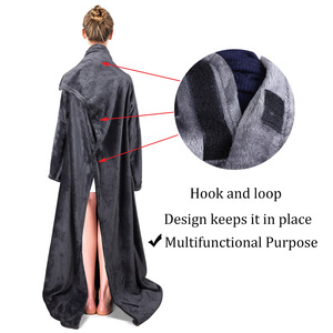 For Women and <strong>Men</strong> Super Warm and Cozy Woven 100% Microfiber European Style Big <strong>Blanket</strong> <strong>Hoodie</strong> Wearable <strong>Blanket</strong> - Product Image 3