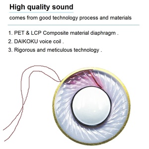 Bộ Điều Khiển Tai Nghe Chất Lượng Cao 40Mm 64ohm Linh Kiện Âm Thanh Cho Tai Nghe Hifi Với Màng Rung LCP & PET Tổng Hợp - Product Image 5