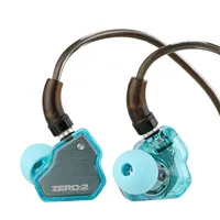 Écouteurs intra-auriculaires HIFI 7Hz X Crinacle Zero 2 avec transducteur dynamique de 10 mm, interface 3,5 mm, coussinets remplaçables, câble OFC, écouteurs pour musiciens, métal