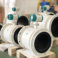 Débitmètre électromagnétique OEM Chine DN100 DN150 pour huile et eau avec précision de 0,5 % et construction en acier inoxydable