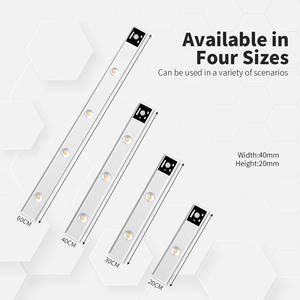 Luz LED Inalámbrica Recargable por USB con Sensor de Movimiento PIR Magnético para Armario, Diseño Moderno, Luz Ascendente para Gabinete de Cocina, Regulable - Product Image 4