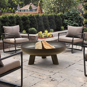 Foyer rond en métal pour le jardin-Table et chaises de loisirs assorties Chauffage pour le <span class=keywords><strong>chat</strong></span>, foyer en acier inoxydable pour la maison-Facile - Product Image 1