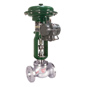 Vanne de régulation chinoise avec transducteur électropneumatique I2P-100 et actionneur Fisher 667 657, vanne à globe à soufflet - Product Image 3