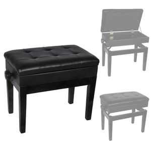 Venta al por mayor de alta calidad profesional ajustable <span class=keywords><strong>Piano</strong></span> Banco silla negro clásico Pu cuero acolchado teclado <span class=keywords><strong>Piano</strong></span> <span class=keywords><strong>taburete</strong></span> <span class=keywords><strong>blanco</strong></span> - Product Image 2