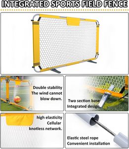 Valla Plegable Portátil para Campo Deportivo de 150*80*80cm, Malla de Nido de Abeja sin Nudos, Barrera para Cancha de Fútbol, para Entrenamiento en Interiores y Exteriores - Product Image 4
