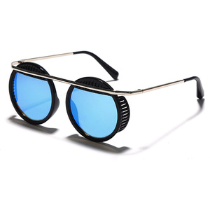 Lunettes de soleil de créateur pour homme Lunettes rétro authentiques Vente chaude Lunettes Cyberpunk Fashion Rave Lunettes de soleil à petite monture Lunettes de soleil rondes - Product Image 2