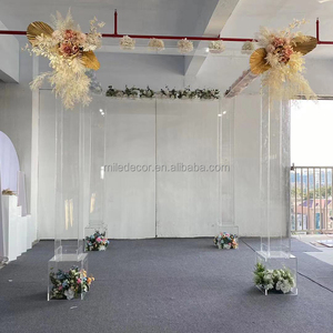 Trang Trí Đám Cưới Trong Suốt Trong Suốt Acrylic Arch Wedding Ấn Độ Canopy Trang Trí Đám Cưới - Product Image 2