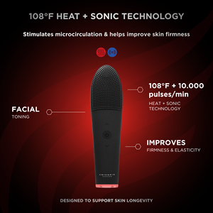 Appareil facial triple action UNICTHERMO SONIC 2.0-UNICBLACK : Nettoie, tonifie et rajeunit le visage, le cou et le décolleté, usage domestique - Product Image 2