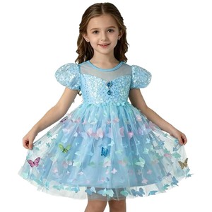 <span class=keywords><strong>Vestito</strong></span> Estivo con Spalline per Bambine <span class=keywords><strong>Frozen</strong></span> Princess Aisha, Gonna Vaporosa con Ali, Cotone Leggero - Product Image 5