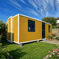 Maison conteneur préfabriquée extensible FLKT Big Space 40 pieds, 3 chambres, 1 salon, design moderne, résistante aux intempéries et au feu