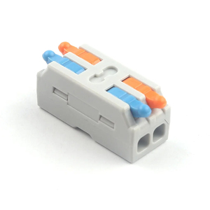 Connecteur rapide pour fils, borniers de raccordement 2/3 broches, connecteurs compacts pour conducteurs électriques domestiques 28-12 AWG - Product Image 2