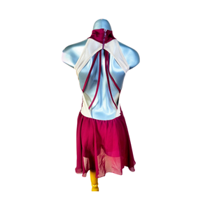 Traje de Ballet Lírico para Adultos Kayla, confeccionado en nailon y spandex elásticos en un elegante azul marino para una presencia escénica atemporal. - Product Image 2