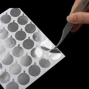 Pinky leem Grafted Eyelash Extension Glue <b>Holder</b> Pallet Wholesale Disposable Glue Stickers Glue Pads Tin Foil Gasket <b>Makeup</b> Tool - Product Image 6