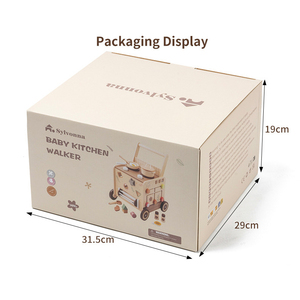 Jouets sensoriels et accessoires de cuisine pour bébés en bois multifonctionnels 4 en 1 pour les tout-petits - Product Image 4