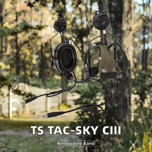 TS TAC-SKY <span class=keywords><strong>Casque</strong></span> Rapide Comta III Double Communication Silicone Cache-Oreilles Tactique <span class=keywords><strong>Casque</strong></span> Softair Aviation <span class=keywords><strong>Casque</strong></span> - Product Image 3