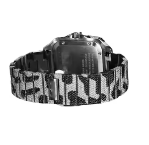 Reloj de Pulsera para Hombre con Diamante Moissanite y Cuarzo, Esfera de Cristal, Combinando Belleza Radiante, Detalles Sofisticados y Estilo Personal Elevado - Product Image 3