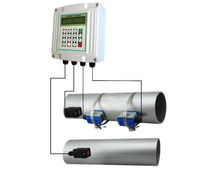 Débitmètre numérique à ultrasons mural à fixation par pince 4-20mA RS485 Modbus pour eau, eaux usées, CVC, eau réfrigérée