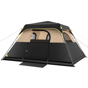 <span class=keywords><strong>Tente</strong></span> de camping <span class=keywords><strong>familiale</strong></span> portable d'été, imperméable, instantanée, à une chambre, installation en 60 <span class=keywords><strong>secondes</strong></span>, résistante au vent, avec sac de transport - Product Image 1