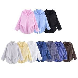 Nueva Colección Primavera-Verano: Camisa Larga Holgada con Manga Murciélago y Solapa, Estilo Europeo-Americano para Mujer - Product Image 1
