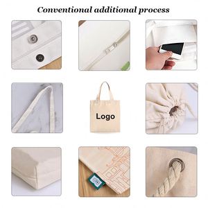 Custom Printed logo Women's Tote <b>Bags</b> Blank Cotton <b>Canvas</b> Tote Shopping Handbag Shoulder Cotton Beach Shopping Tote <b>Bag</b> - Product Image 6