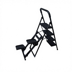 <span class=keywords><strong>Escalera</strong></span> Plegable de Acero Moderna para el Hogar, Función de Escalón, Máquina de Ejercicio de Resistencia, Cardio Climber, Capacidad de 300 Libras - Product Image 3